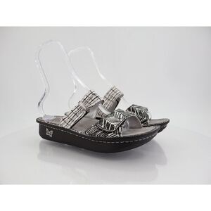 Alegria Women's Karmen Unity Sandal Size 41 11 Black Leather Adjustable Slide